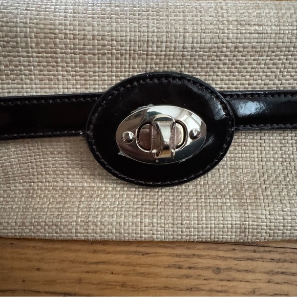 Ann Taylor Black and Tan Wristlet Clutch - Picture 3 of 16